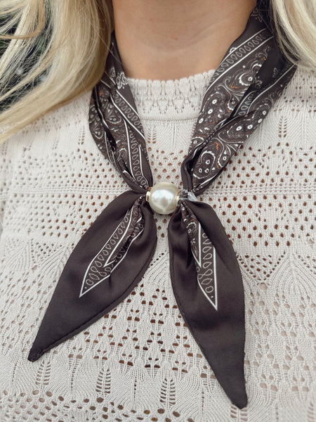 Bandana Inspired Paisley Scarf