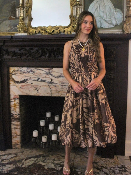 Rustic Charm Midi Dress