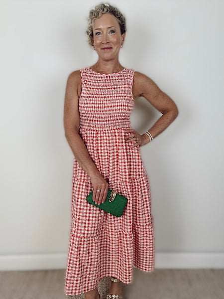 Savannah Gingham Patterned Dress