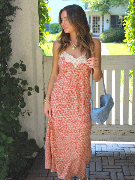 Z Supply Emela Iris Floral Midi Dress