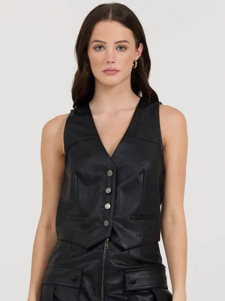 Brittney Leather Vest