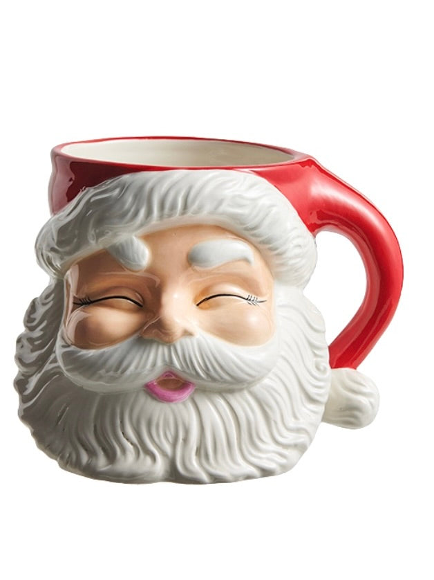 7" Red Santa Container