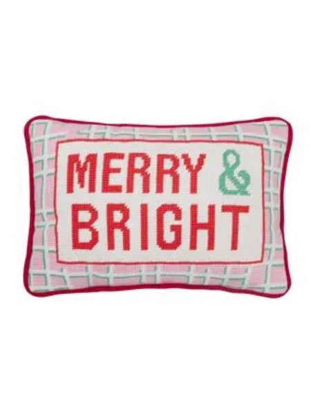 Needlepoint Holiday Pillow