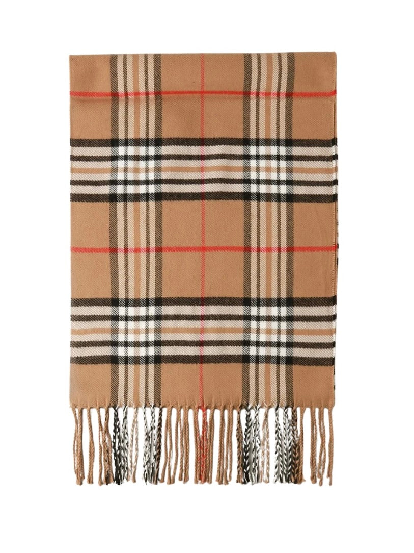 Burr Plaid Scarf