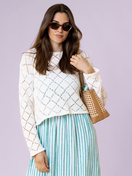 {Z Supply} Hullen Crochet Sweater