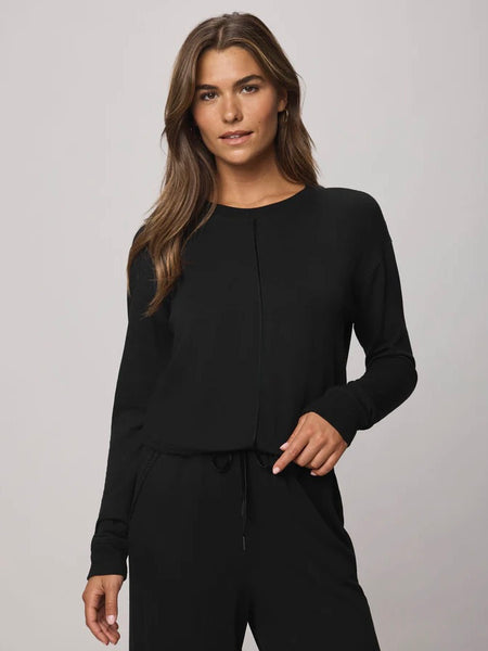 {Splendid} Supersoft Trim Pullover