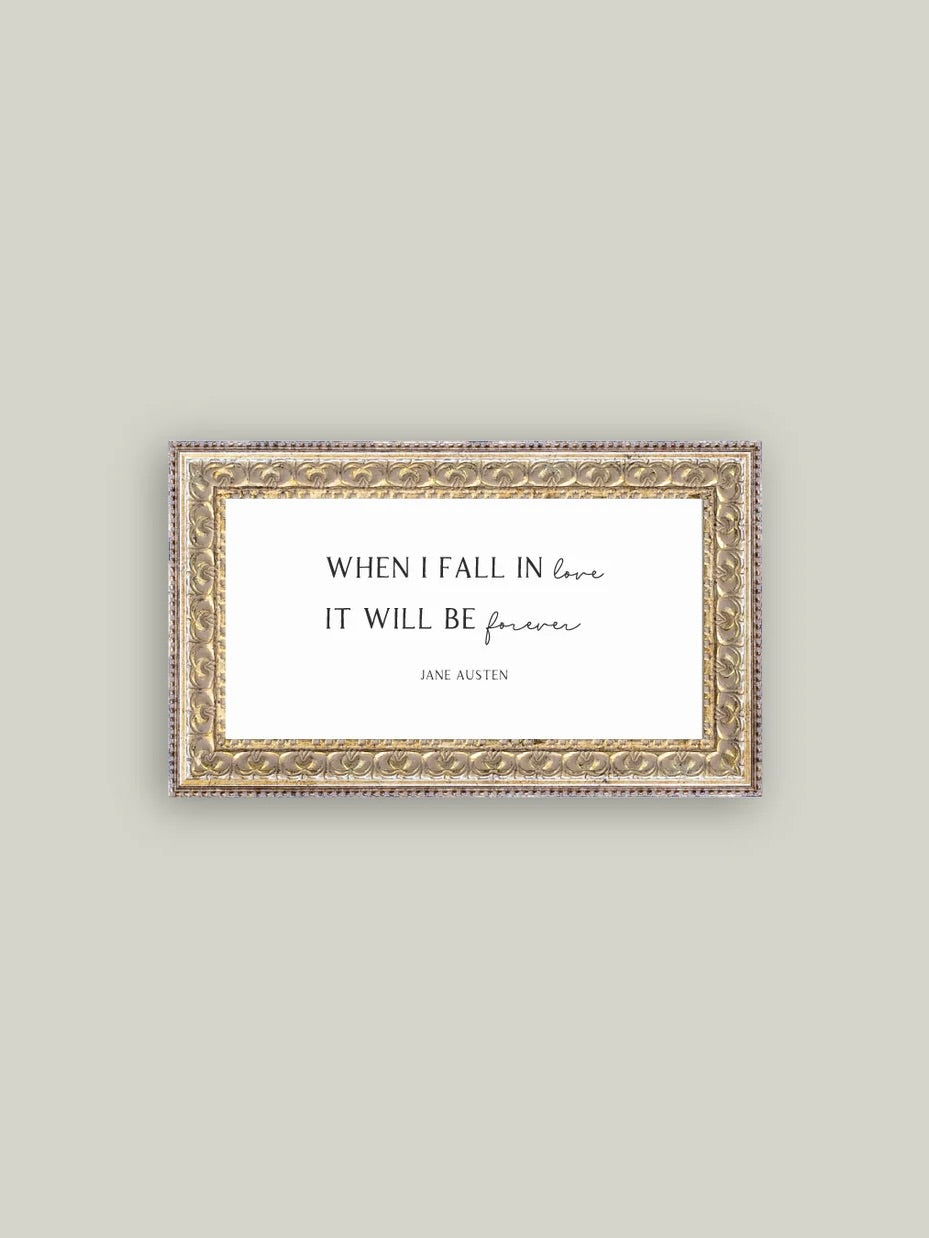 When I Fall in Love Framed Antique Print