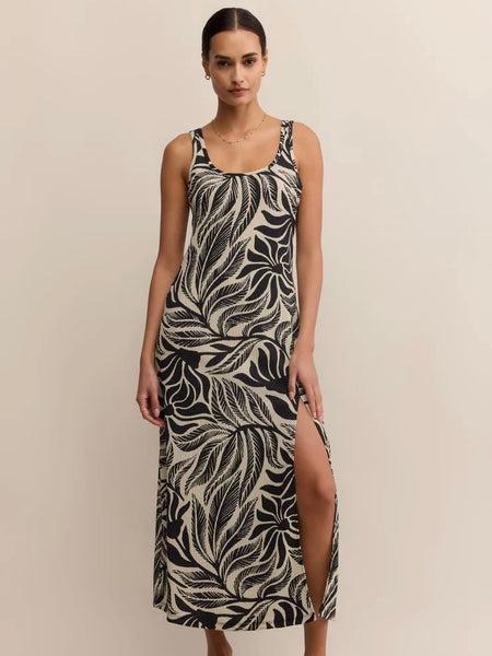 {Z Supply} Polanco Isla Leaf Midi Dress