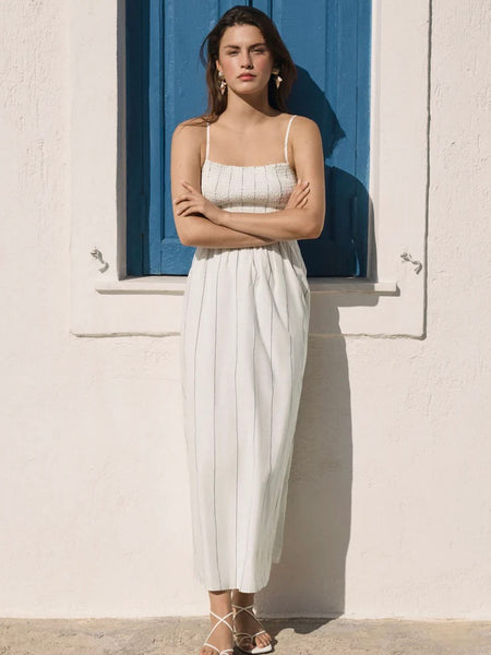 {Z Supply} Bayside Striped Midi Dress