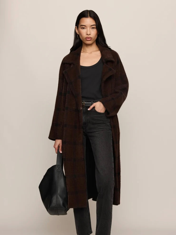 Z Supply Crosby Plaid Cocoon Coat