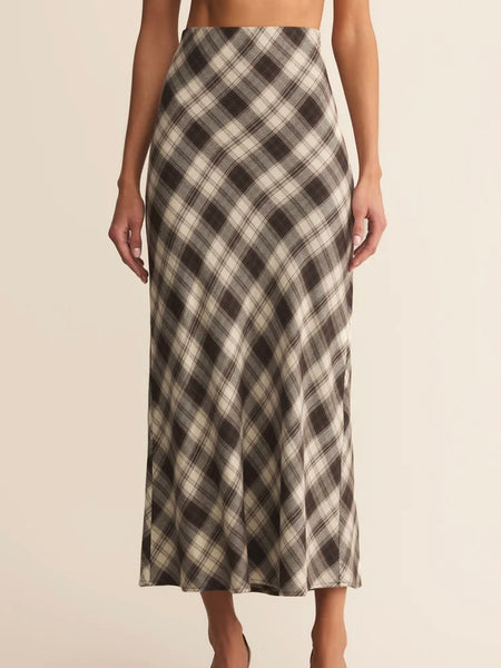 {Z Supply} Europa Plaid Midi Skirt