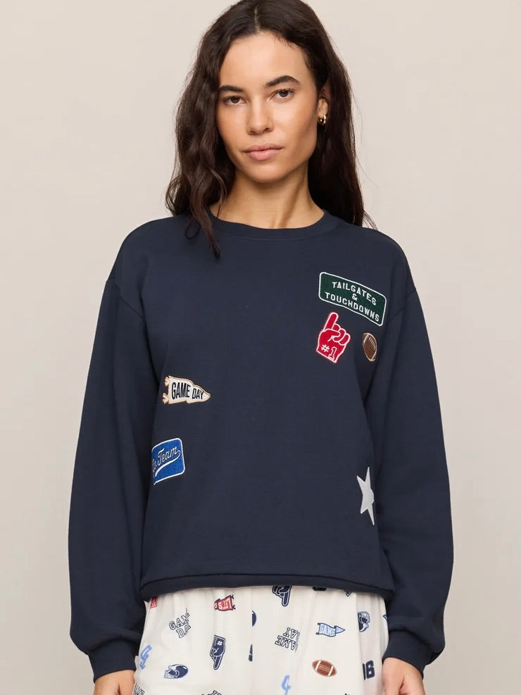 Z Supply Boyfriend Patch Sweatshirt