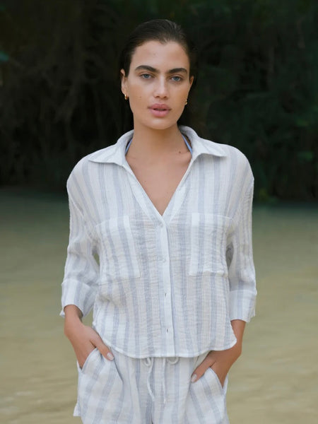 Z Supply Helena Striped Shirt