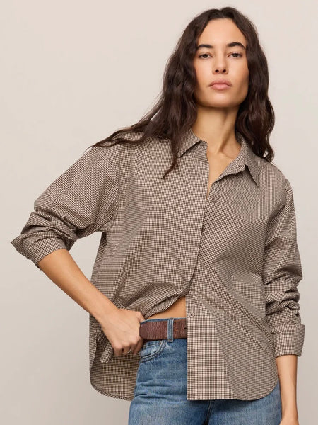 Z Supply On Duty Gingham Button Up Top