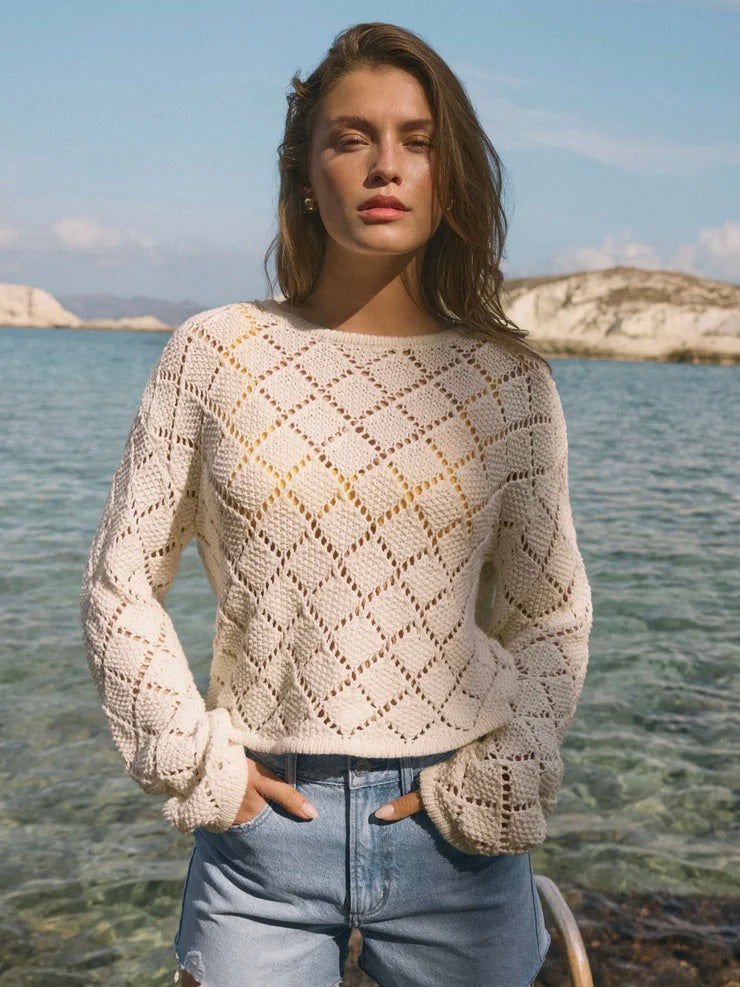 {Z Supply} Hullen Crochet Sweater