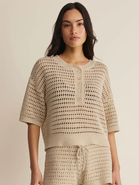 Z Supply Kylo Henley Crochet Top