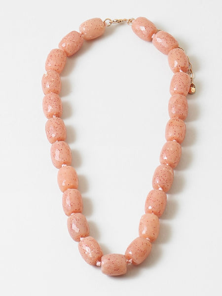 Sea Pink Stone Necklace
