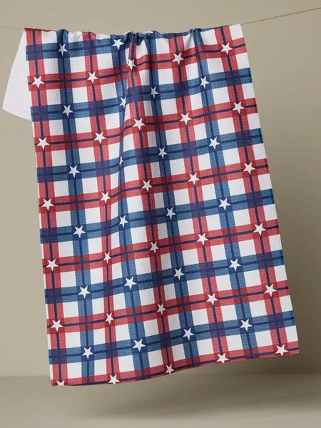 Geometry : Backyard Picnic Tea Towel