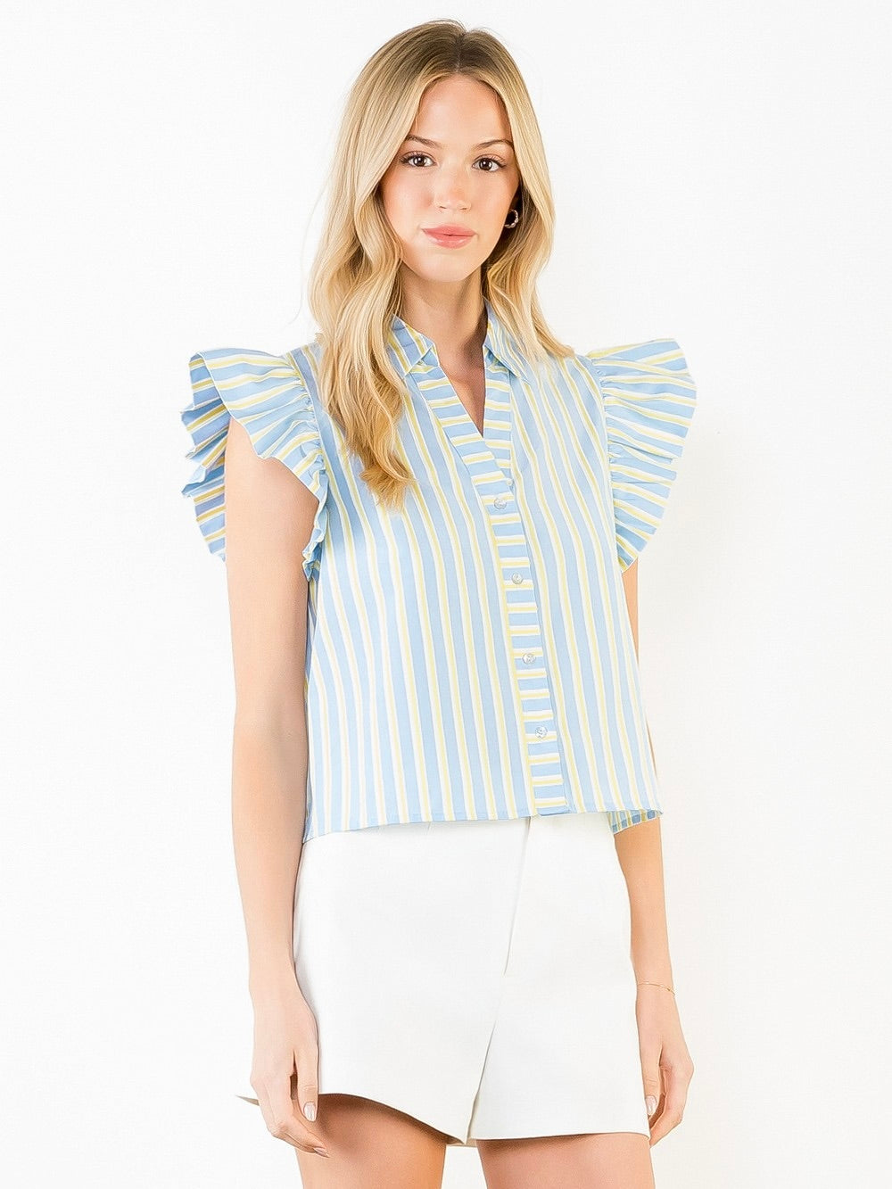 Freida Flutter Sleeve Top