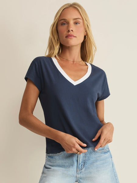Z Supply Modern Colorblocked Tee