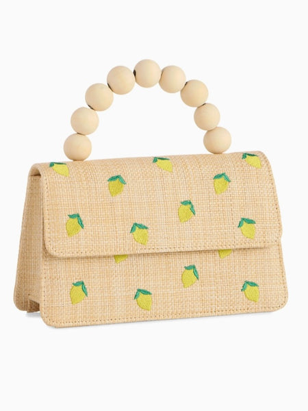 Lemon Embroidered Mini Bag