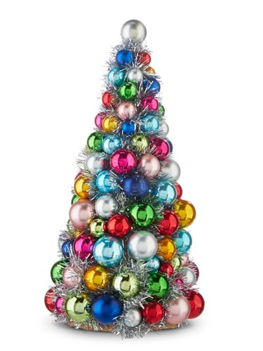 15.5" Tinsel Ornament Tree