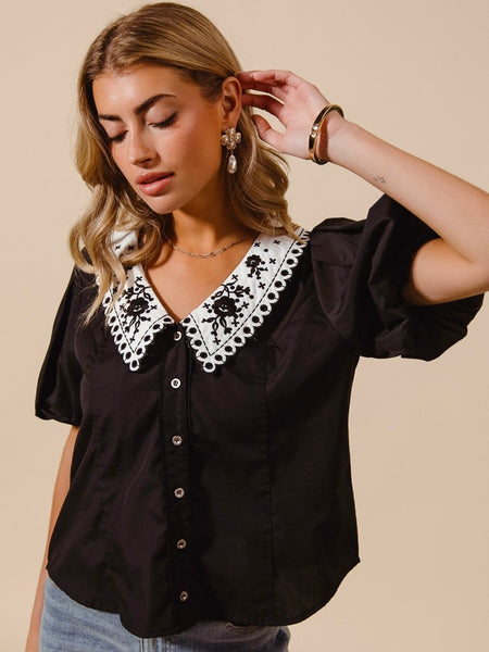 Maureen Peter Pan Collar Top