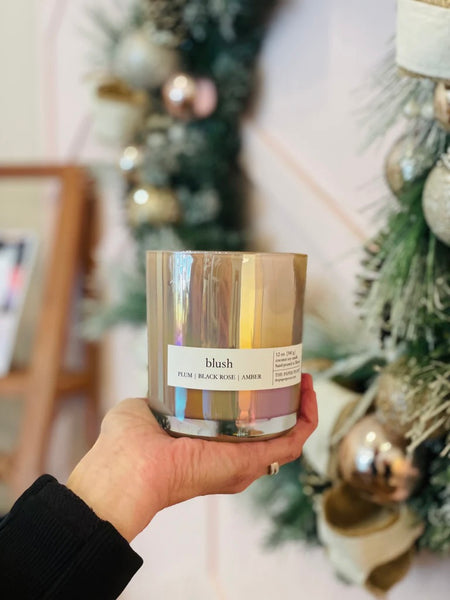 Paper Peony : Iridescent 12oz Soy Candle