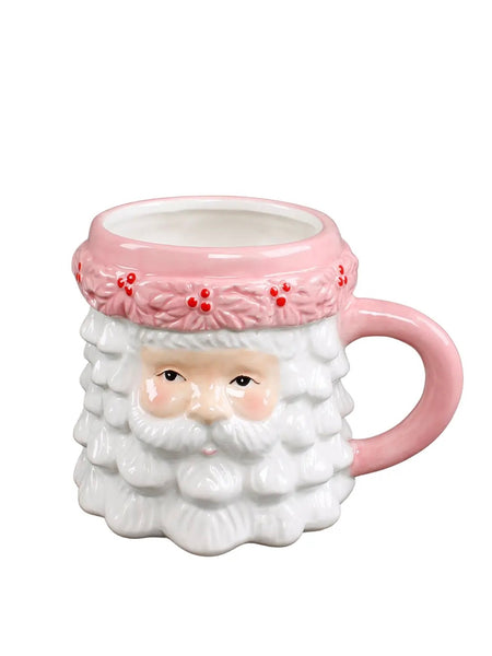 18 oz Hand Painted Santa Mug