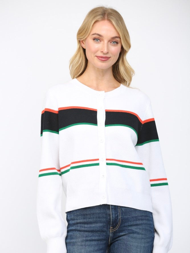 Bold Stripe Detail Sweater