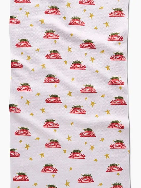 Geometry : Christmas Bug Tea Towel