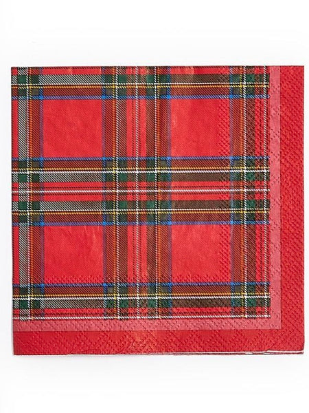 Tartan Cocktail Napkin