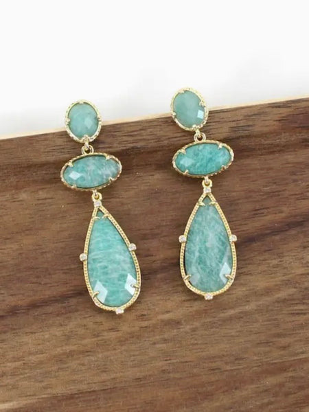 Geo Drop Earring