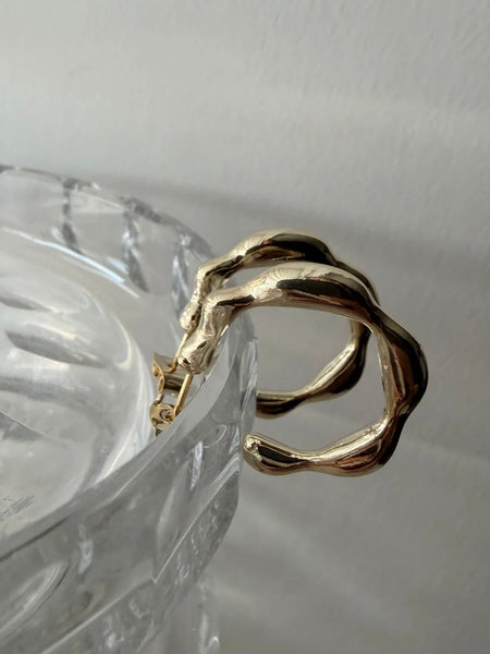 Scallop Hoop Earrings