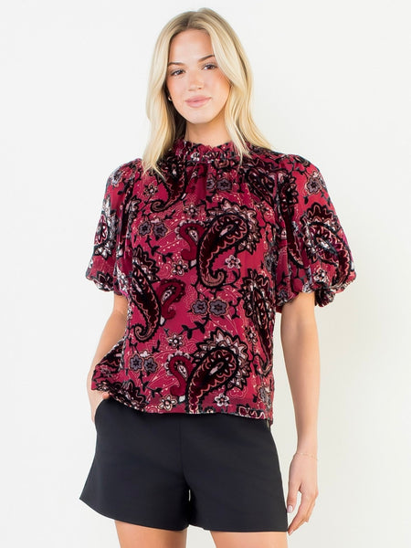 Paula Velvet Top