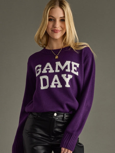 Game Day Crewneck Knit Sweater