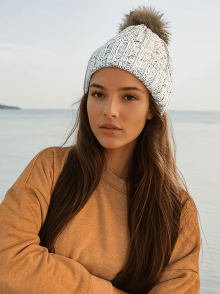 Clara Confetti Pom Beanie