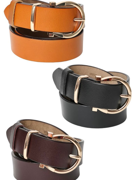 Horseshoe Gold Buckle Belt