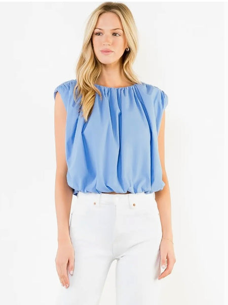 Katy Sleeveless Bubble Top
