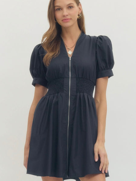 Jennifer Zip Front Dress