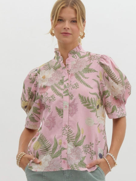 Pink Fields Top