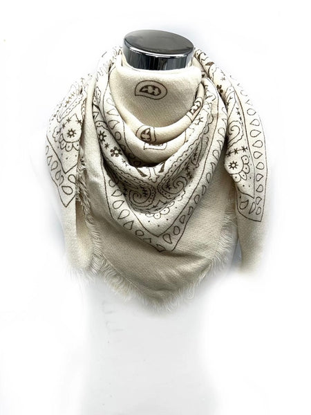 Bandana Knit Scarf
