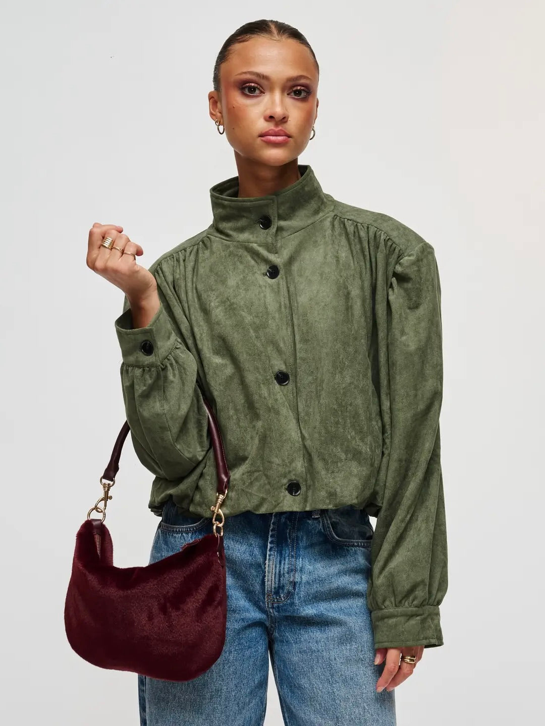 Jordan Fur Shoulder Bag