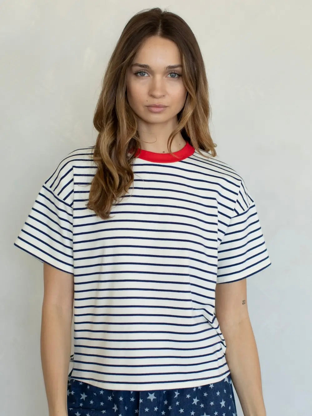 Stripe Boxy Tee