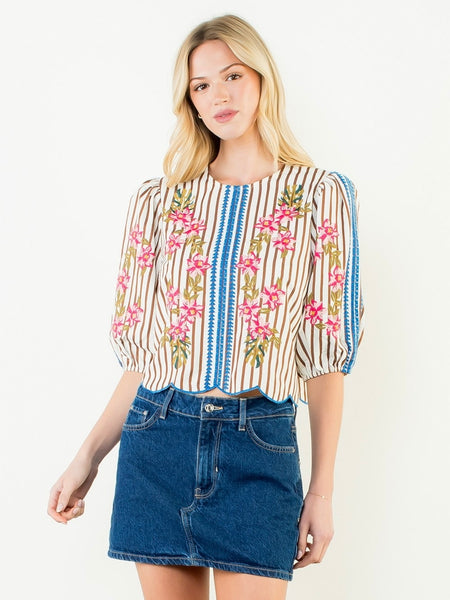 Evan Embroidery Top