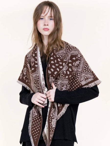 Bandana Paisley Mix Triangle Scarf