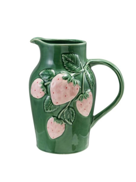Hand Painted Embossed Pitcher
