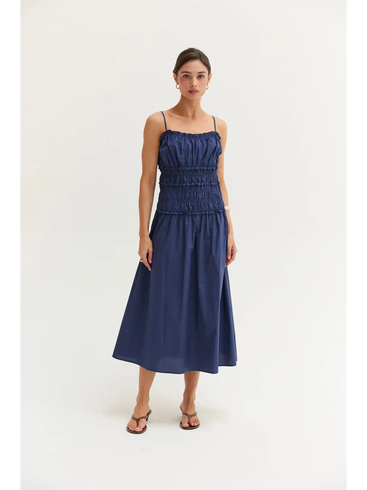 Jamie Poplin Midi Dress