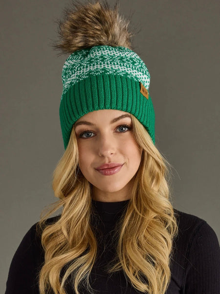 Snowflake Pom Hat