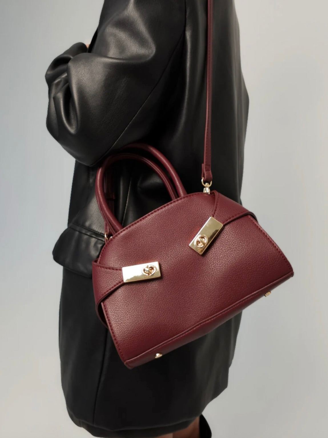 Mulberry Hug Top Handle Bag